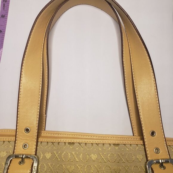 xoxo womens purse Bag tan SIZE 13 x 6.5 - Picture 10 of 14
